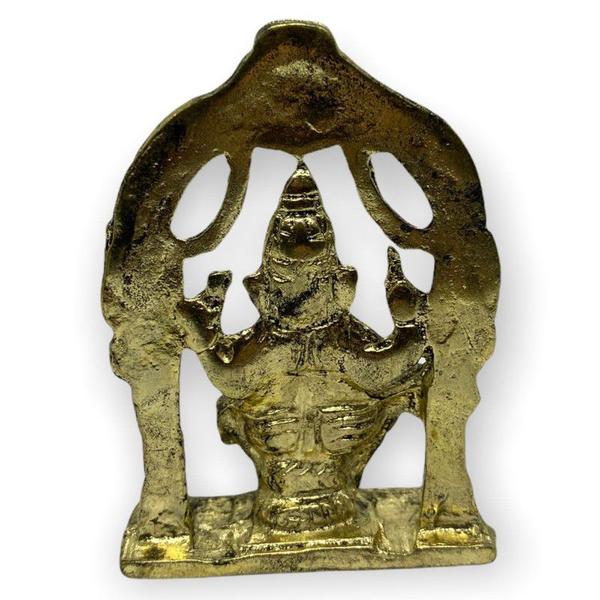 Imagem de Ganesha no Portal em Metal Dourado 7 cm