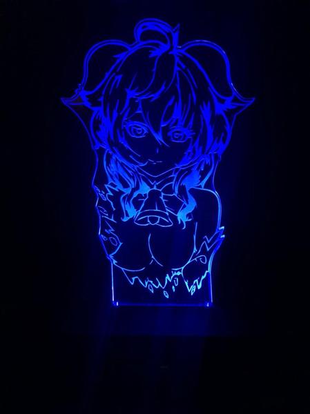 Imagem de Ganyu, Genshin Impact, Anime, Decoração, Luminária Led 16 cores, Abajur