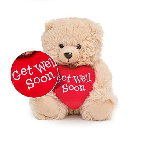 Imagem de Ganz 9 "Get Well soon Gifts for Kids Get Well soon Gifts for Women Feel Better Teddy Bear with Red Heart Stuffed Animal for Comfort and Love