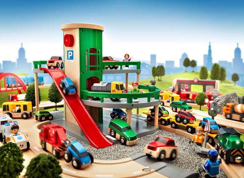 Imagem de Garagem de estacionamento BRIO World 33204 Railway com carros de brinquedo de 3 anos ou mais