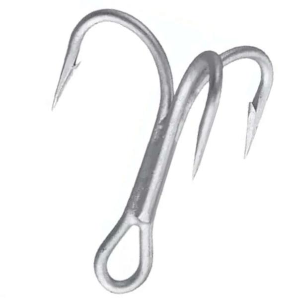 Imagem de Garatéia para Pesca Lizard Fishing Treble Hook 5X Nickel Nº06 C/10un