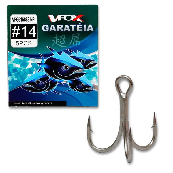 Imagem de Garatéia Pesca Anzol Triplo V-Fox Vfg-516888 5 Anzóis Aço