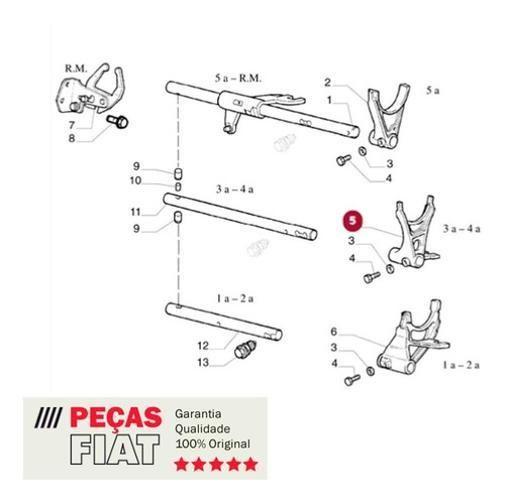 Imagem de Garfo 3 4 Marcha Linha Fiat Palio Punto Uno Idea Original