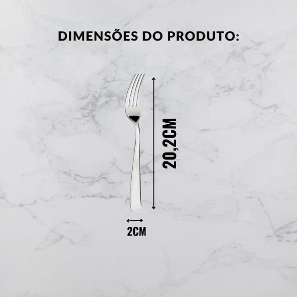 Imagem de Garfo De Mesa Florença Em Inox 12 Peças - Ad