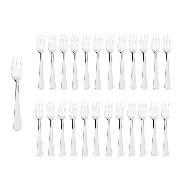 Garfo de Sobremesa para Bolo Aço Inox Talheres Bar Padaria 60un - SIMONAGGIO Imagem de Garfo de Sobremesa para Bolo Aço Inox Talheres Bar Padaria 60un