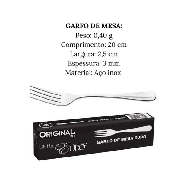 Imagem de Garfo Mesa Euro Original Line Sl0401