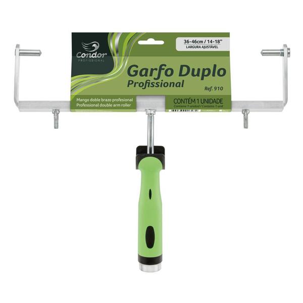 Imagem de Garfo suporte para rolo duplo big 36cm 46cm profissional condor 910