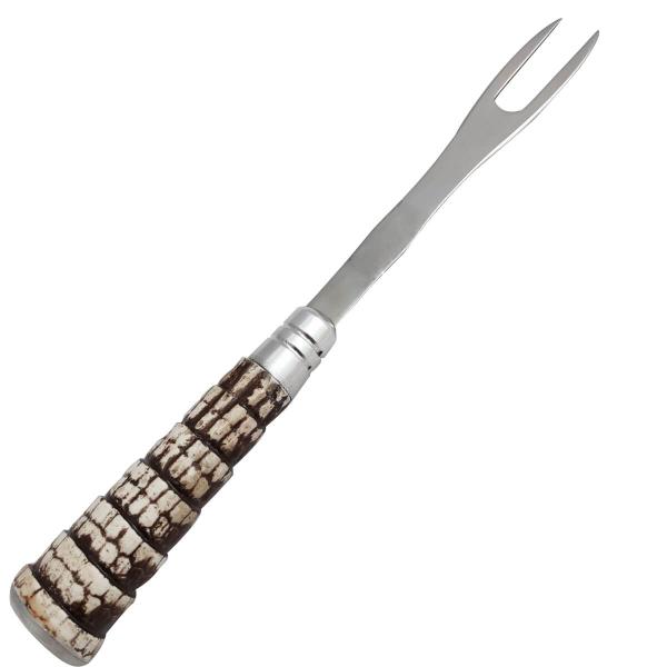 Imagem de Garfo Trinchante para Churrasco Inox Trinchar Carne Grande