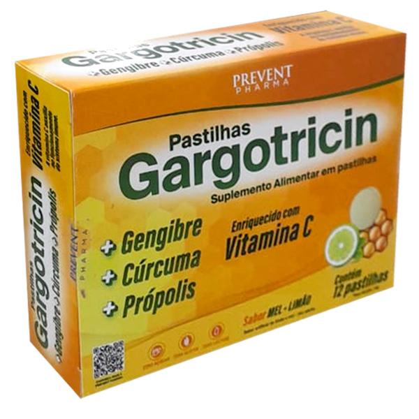 Imagem de Gargotricin Mel e Limão 12 Pastilhas Prevent Pharma 