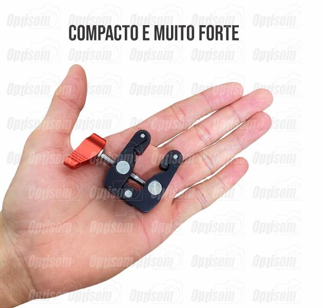 Garra Mini Clamp Braçadeira Para Braço Articulado Magic Arm Greika A-05s Imagem de Garra Mini Clamp Braçadeira Para Braço Articulado Magic Arm Greika A-05s
