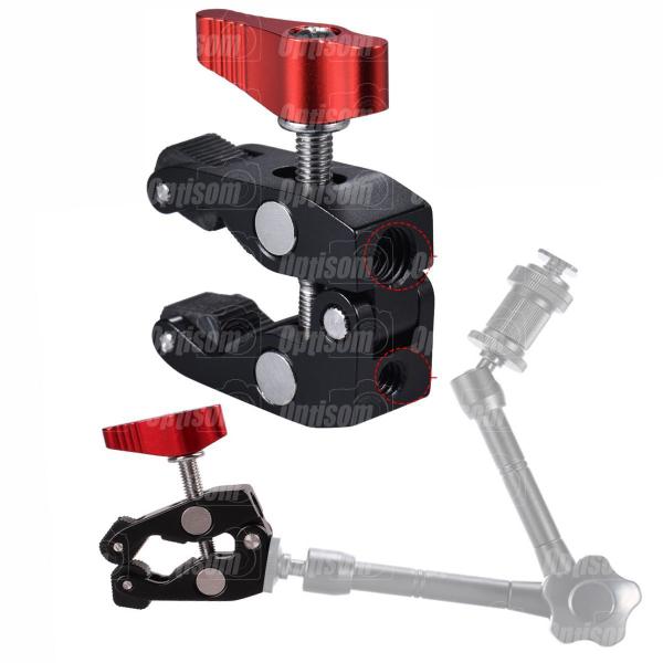 Garra Mini Clamp Braçadeira Para Braço Articulado Magic Arm Greika A-05s Imagem de Garra Mini Clamp Braçadeira Para Braço Articulado Magic Arm Greika A-05s