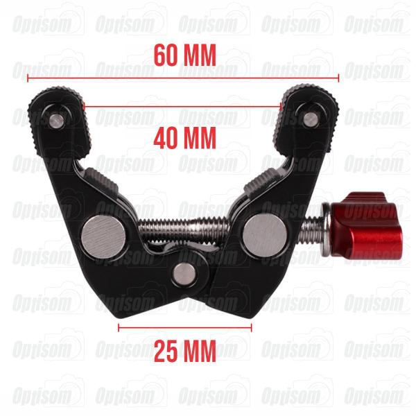 Garra Mini Clamp Braçadeira Para Braço Articulado Magic Arm Greika A-05s Imagem de Garra Mini Clamp Braçadeira Para Braço Articulado Magic Arm Greika A-05s