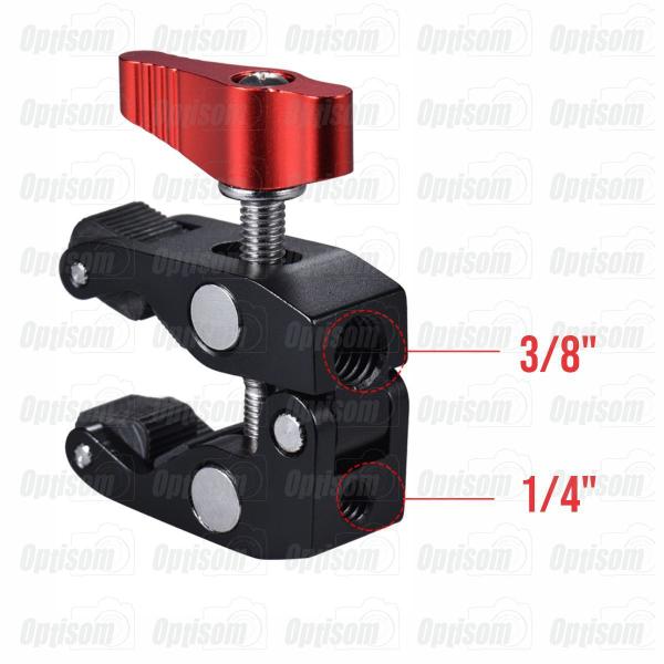 Garra Mini Clamp Braçadeira Para Braço Articulado Magic Arm Greika A-05s Imagem de Garra Mini Clamp Braçadeira Para Braço Articulado Magic Arm Greika A-05s