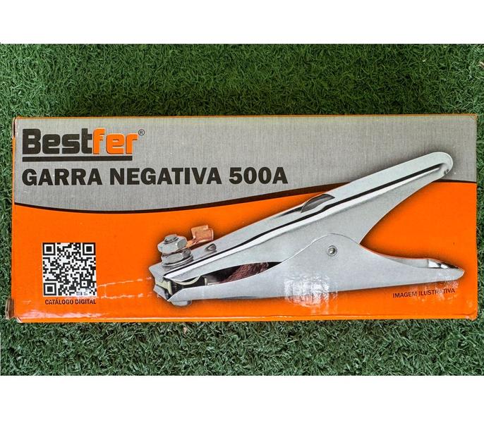 Imagem de Garra Negativa Metal Aterramento Para Solda 500A - Bestfer