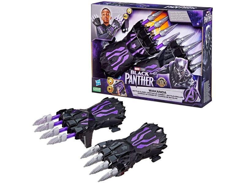 Imagem de Garra Wakanda Legacy Collection Pantera Negra - Emite Som e Luz Hasbro 2 Unidades