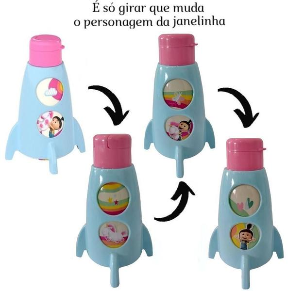 Imagem de Garrafa Agua Infantil Escolar 320Ml Foguete Estampa Batman