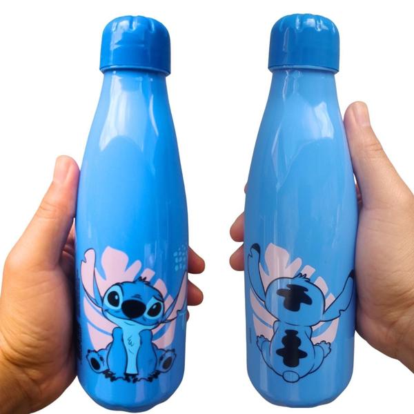 Imagem de Garrafa Agua Plástico 600 ml Azul STITCH - PLASDURAN