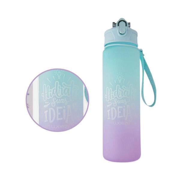 Garrafa Água Squeeze 750Ml Motivacional Academia Fitness Tie - Weeze Imagem de Garrafa Água Squeeze 750Ml Motivacional Academia Fitness Tie