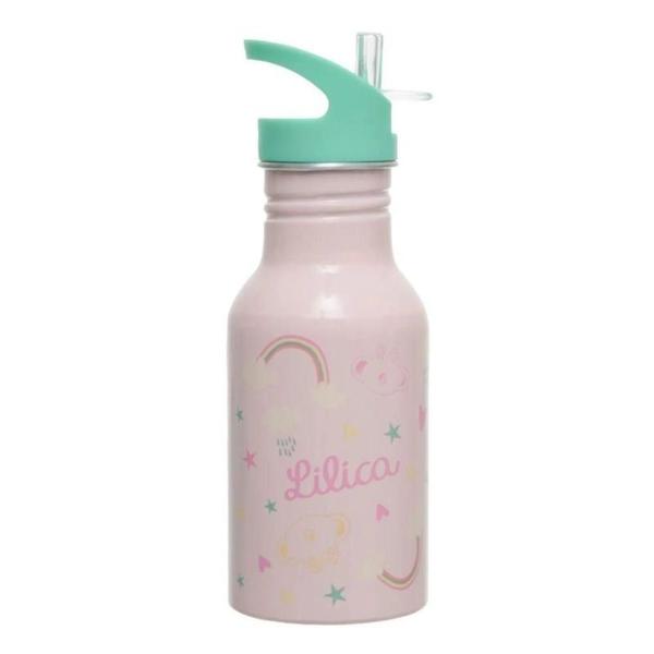 Garrafa Alumínio 500 ml Lilica Ripilica Rainbow Ros Original Imagem de Garrafa Alumínio 500 ml Lilica Ripilica Rainbow Ros Original