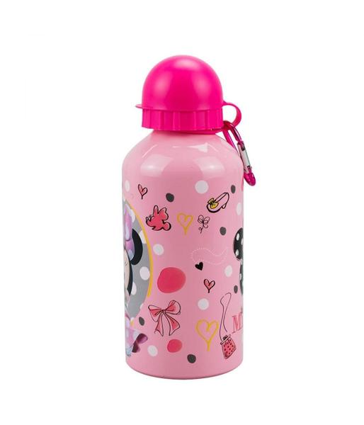 Imagem de Garrafa Alumínio Rosa Minnie Laço 500Ml - Disney