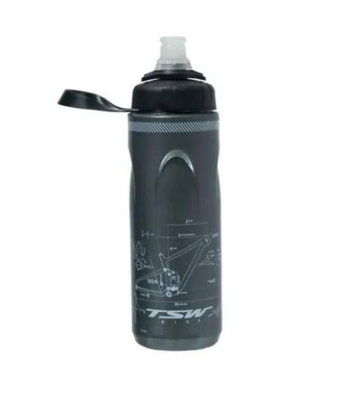 Imagem de Garrafa Bike Térmica Tsw Bico Inteligente 680Ml Nf Cinza