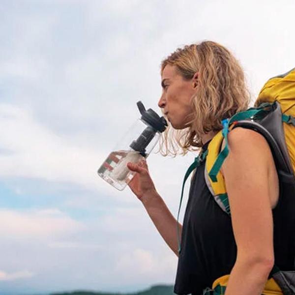 Imagem de Garrafa Camelbak Eddy + Filtro Lifestraw 1L - Preto