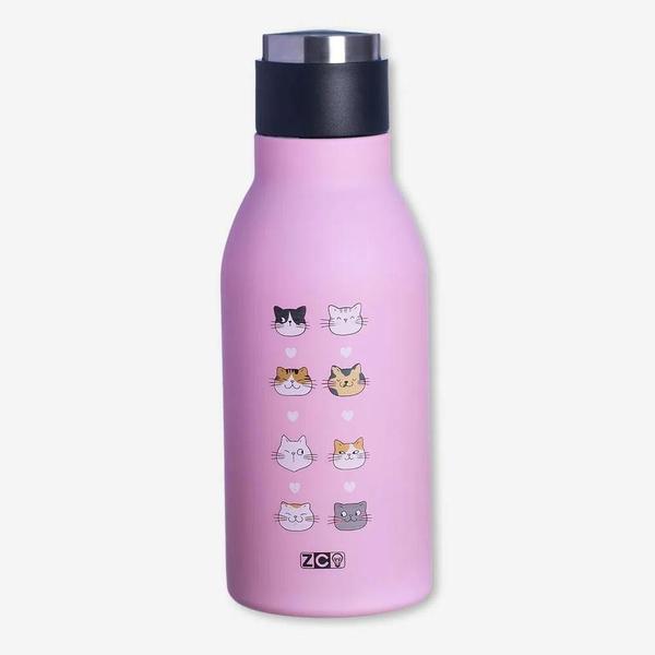 Garrafa Cantil 400Ml Eu Amo Gatos Zc 10072068 - Zona Criativa Imagem de Garrafa Cantil 400Ml Eu Amo Gatos Zc 10072068