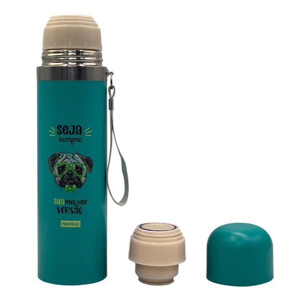 Imagem de Garrafa Color Estampa Pet Inox 480ml - Verde