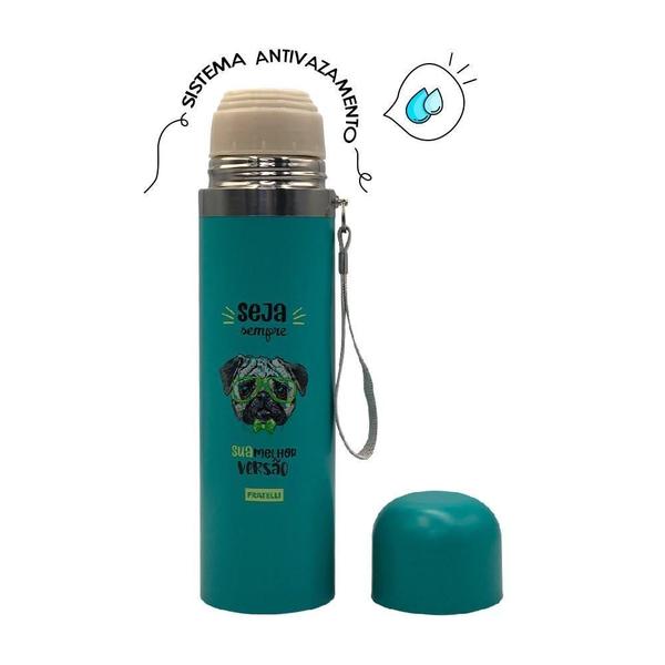 Imagem de Garrafa Color Estampa Pet Inox 480Ml - Verde