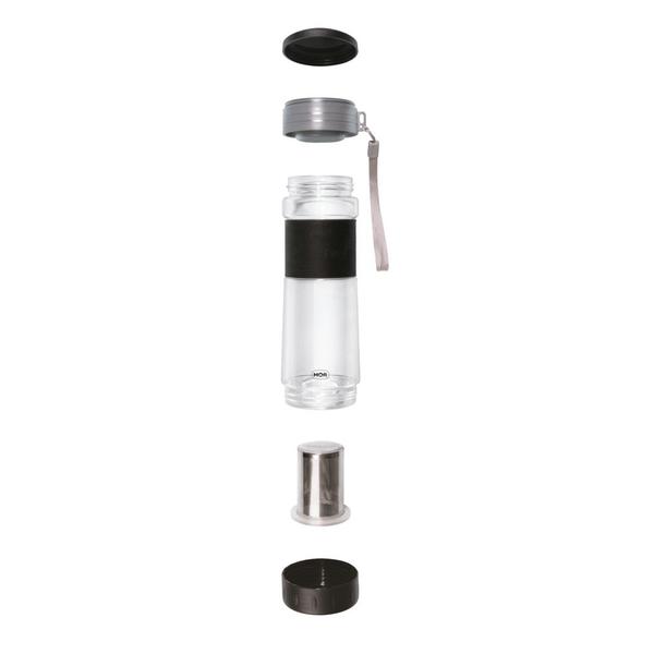 Garrafa com Infusor Preta 550ml Mor Imagem de Garrafa com Infusor Preta 550ml Mor