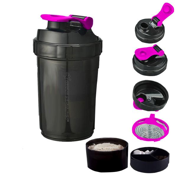 Imagem de Garrafa Coqueteleira Gold Sports Big 750ml organizador de comprimidos e armazenamento para proteína em pó