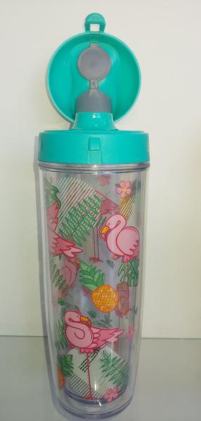 Imagem de Garrafa da linha floral flamingos 600ml