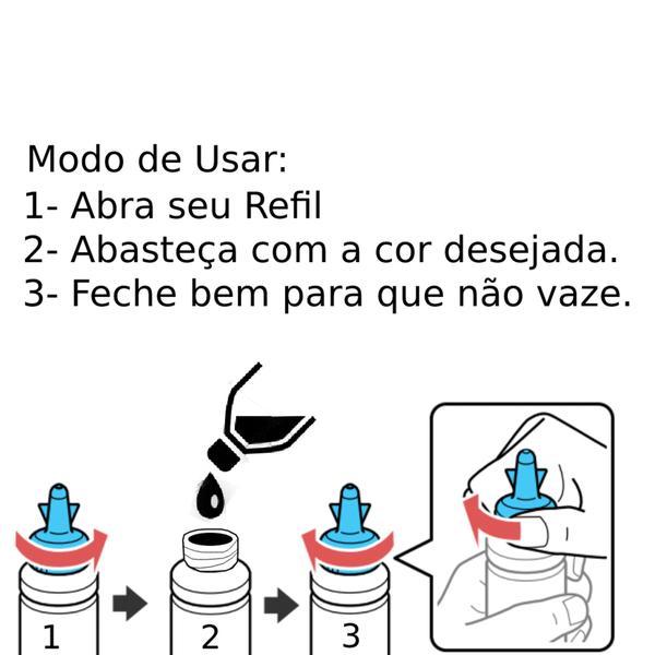 Imagem de Garrafa De 1L De Tinta Para Recarga Deskjet 504 xp411 xp231