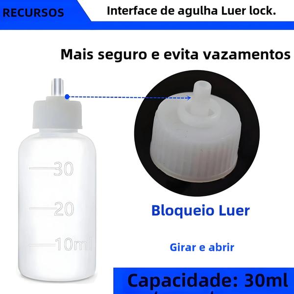 Imagem de Garrafa de 30ml para Pintura Cerâmica com Multi-agulhas - Ferramentas DIY para Decoração