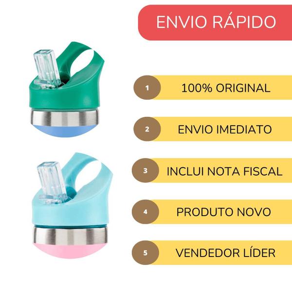 Imagem de Garrafa De Aço Inox Adesivo Personalizável Spark Skip Hop