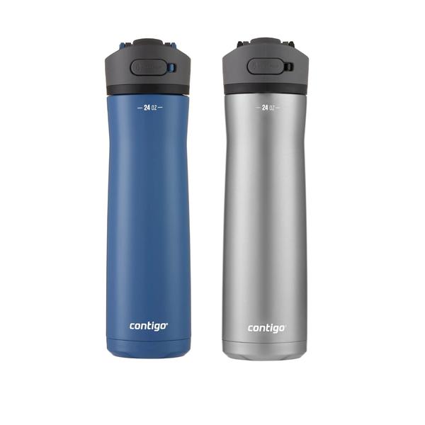 Imagem de Garrafa de água Contigo Leakproof Inox Steel 700mL x2