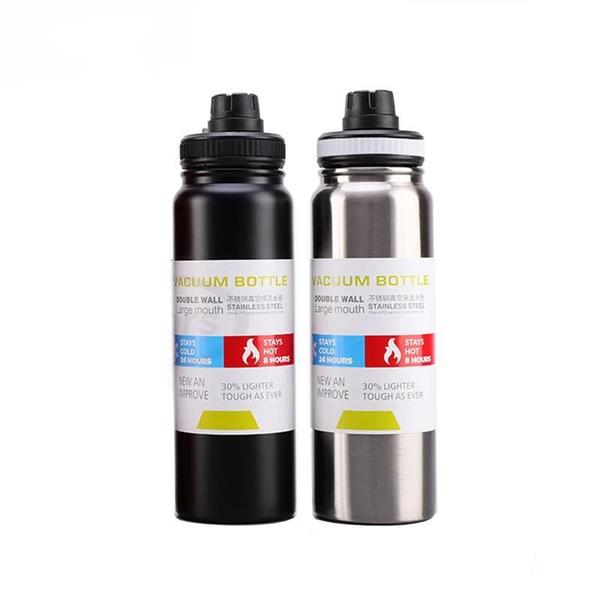 Garrafa de Água de Aço Inoxidável com Isolamento a Vácuo - 600ml e 800ml Imagem de Garrafa de Água de Aço Inoxidável com Isolamento a Vácuo - 600ml e 800ml