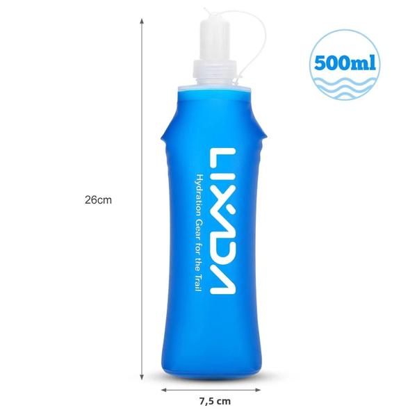 Imagem de Garrafa de Água Dobrável para Esportes ao Ar Livre - 500ml e 300ml