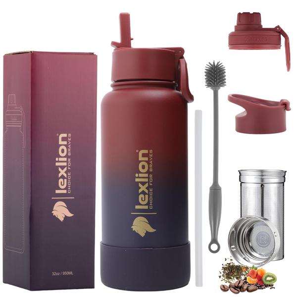 Imagem de Garrafa de água Lexlion Tea Infuser 950ml em aço inoxidável