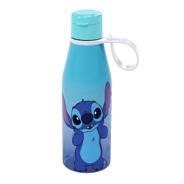 Imagem de Garrafa de Água Lilo Stitch Tampa Abre Fácil e Alça 530ml