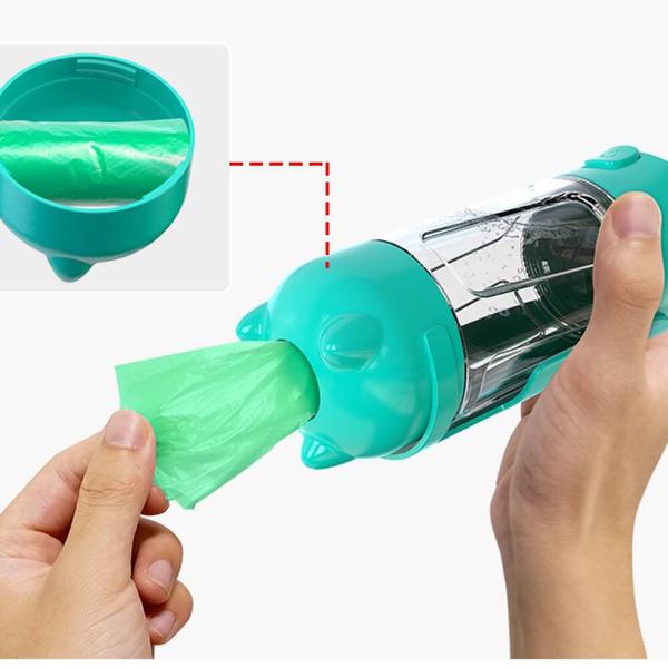 Imagem de Garrafa de água multifuncional para cães Holapet 300mL portátil