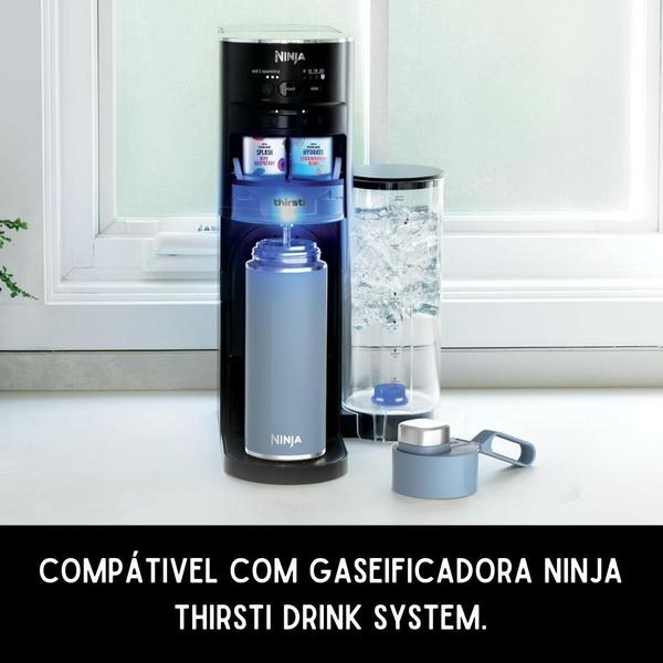 Imagem de Garrafa de Agua Ninja Thirsti Térmica 532 ml  Azul