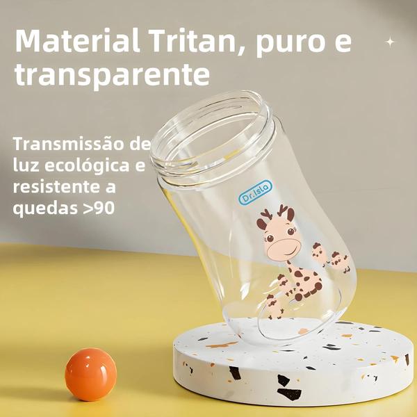 Imagem de Garrafa de Água para Bebê 300ml sem BPA - Copo de Treinamento com Canudo