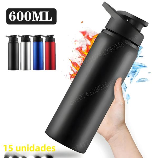 Imagem de Garrafa De Água Para Ciclismo De Aço Inoxidável, 15 Peças, Esportes Ao Ar Livre, Caneca De Viagem,