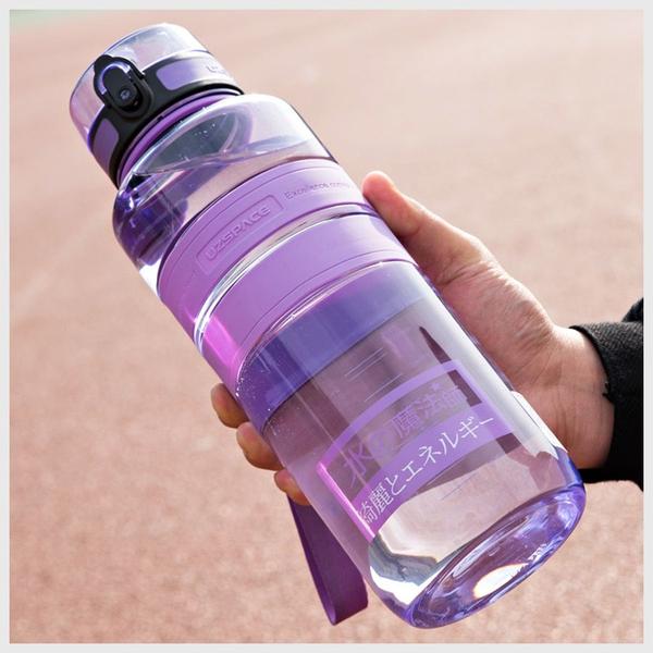 Imagem de Garrafa de Água Portátil 1500ml com Íons Negativos - Livre de BPA - Ideal para Esportes e Viagens (Rosa)