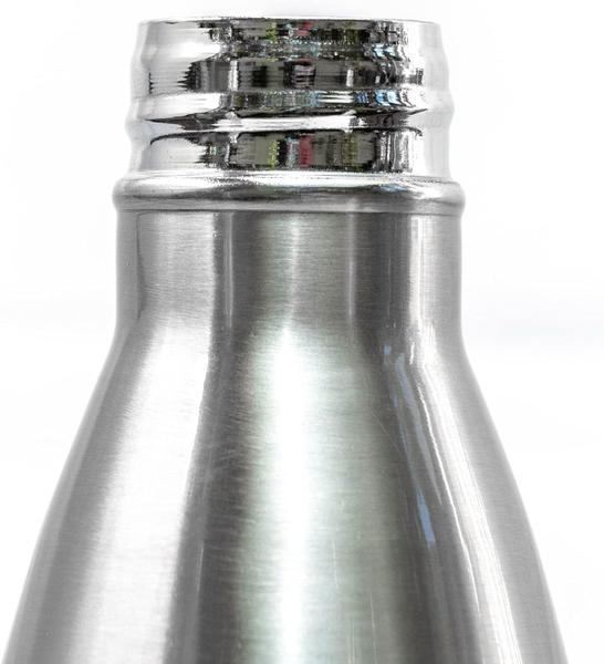 Imagem de Garrafa De Água Portátil Estilo Boliche Inox Térmica Squeeze Com Camada Dupla Para Academia Esporte 500 ML Quente Frio 