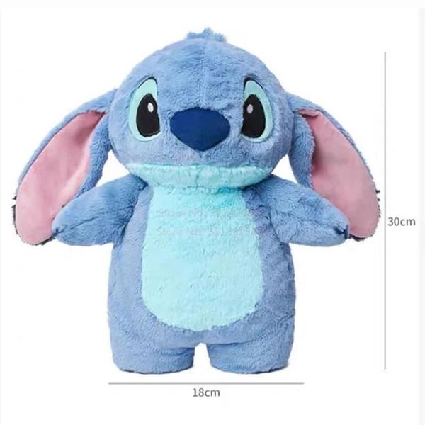 Imagem de Garrafa de Água Quente de Pelúcia Disney Stitch - Extra Grande e Acolhedora