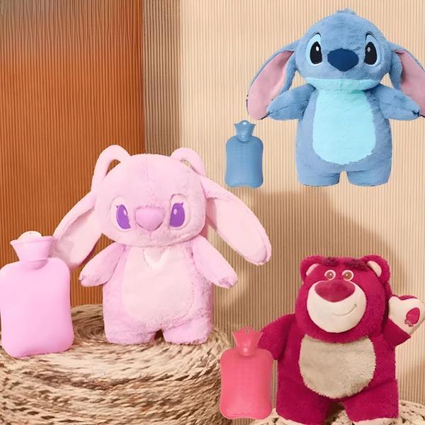 Imagem de Garrafa de Água Quente de Pelúcia Lilo & Stitch - Aquecedor de Mãos