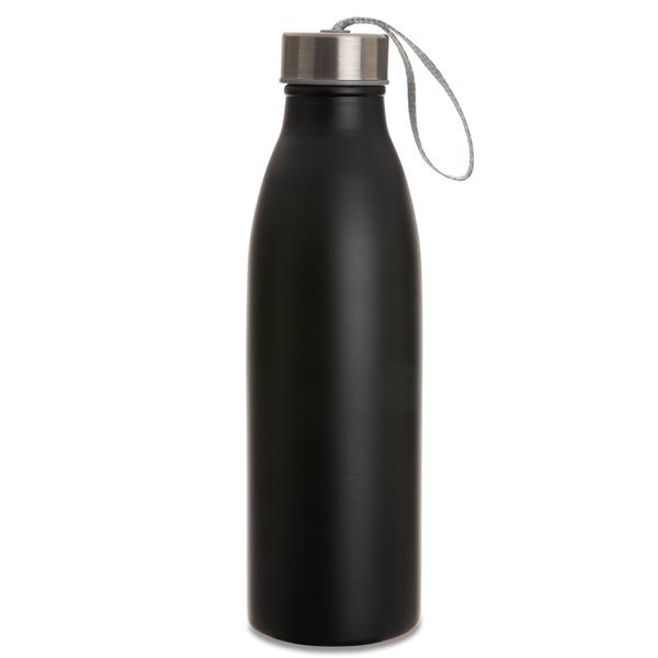 Imagem de Garrafa De Água Squeeze 750ml Academia C/ Alça Fitness Inox