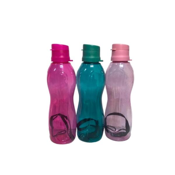 Imagem de Garrafa De Água Squeeze Pet Plástico 500ml Com Diferentes Cores